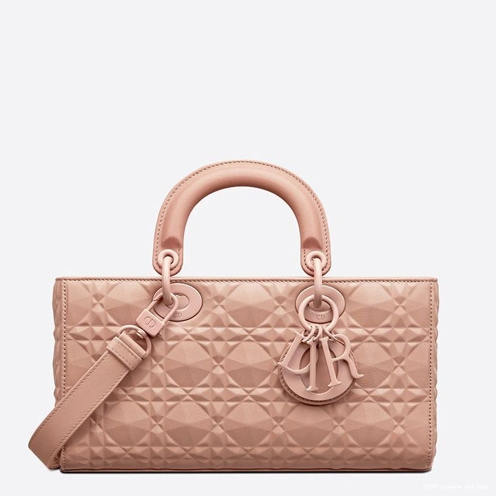 Cheap Cannage D-Joy Lady Pink Bag Motif Ultramatte Diamond with Medium Calfskin 0816 Luxury